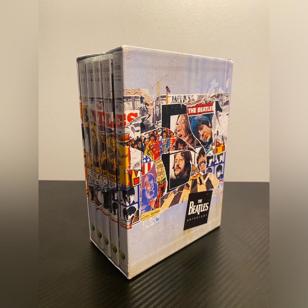 The Beatles Box Set – White, Red, Blue, Yellow Collage
